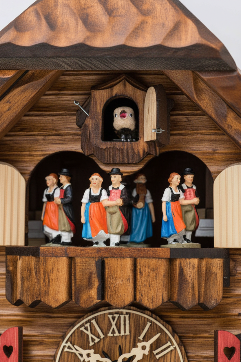 Black Forest Cuckoo Clock - Cuckoo Bird Close-up