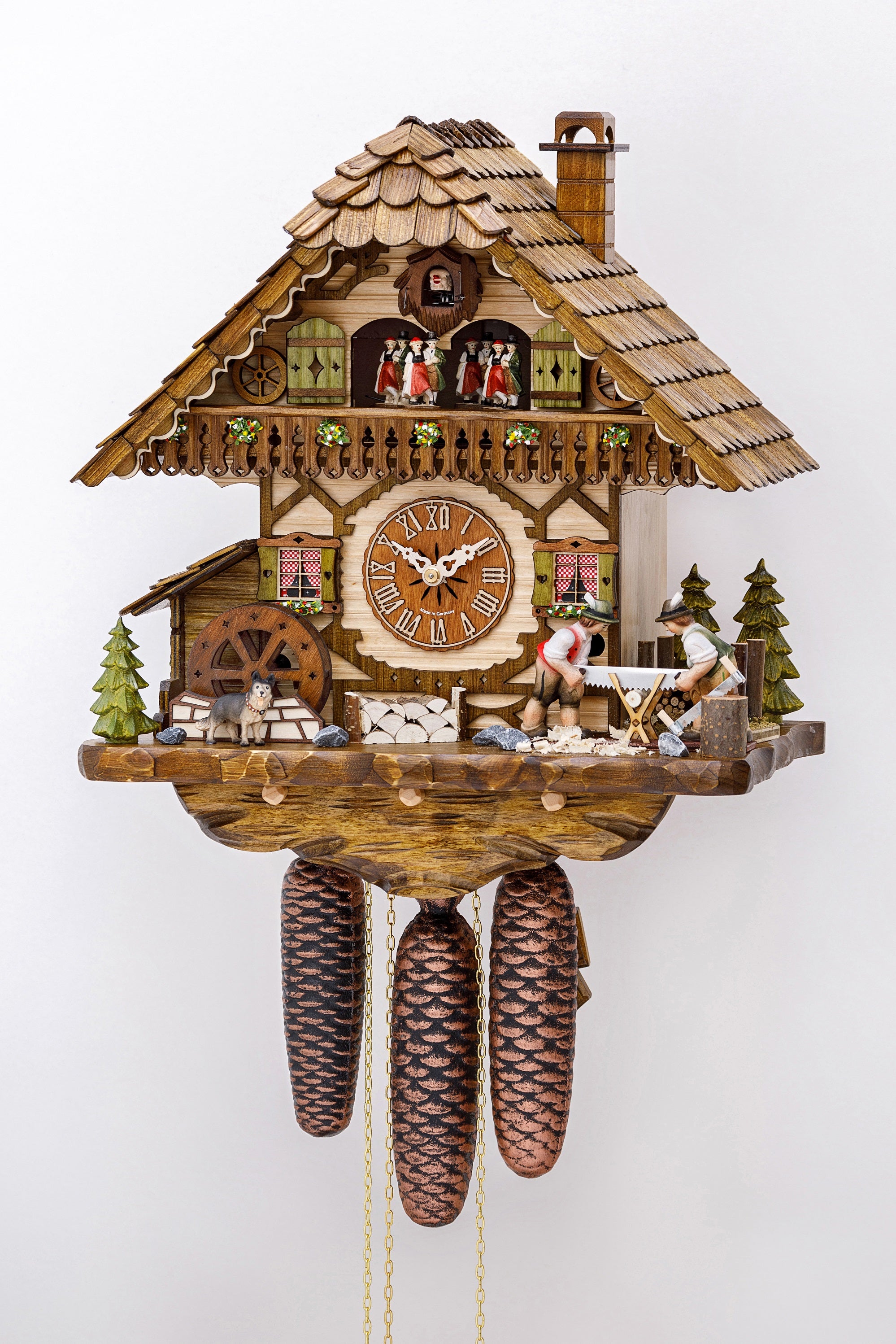 Original Black Forest 8-Day Musical Cuckoo Clock - Moving