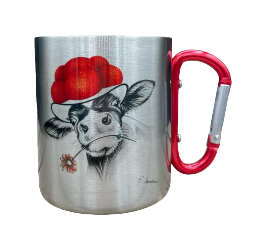Stainless Steel Mug- Bollenhut Cow