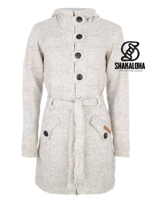 Ladies Long Woollen Cardigan