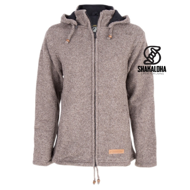 Woollen Cardigan with a Detachable Hood