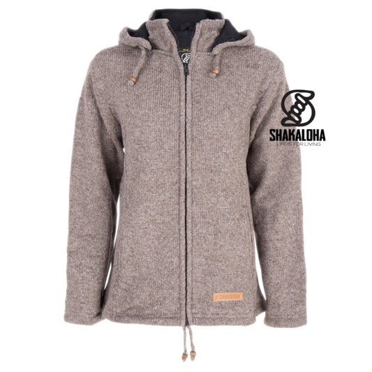 Woollen Cardigan with a Detachable Hood