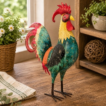 Colourful Metal Rooster