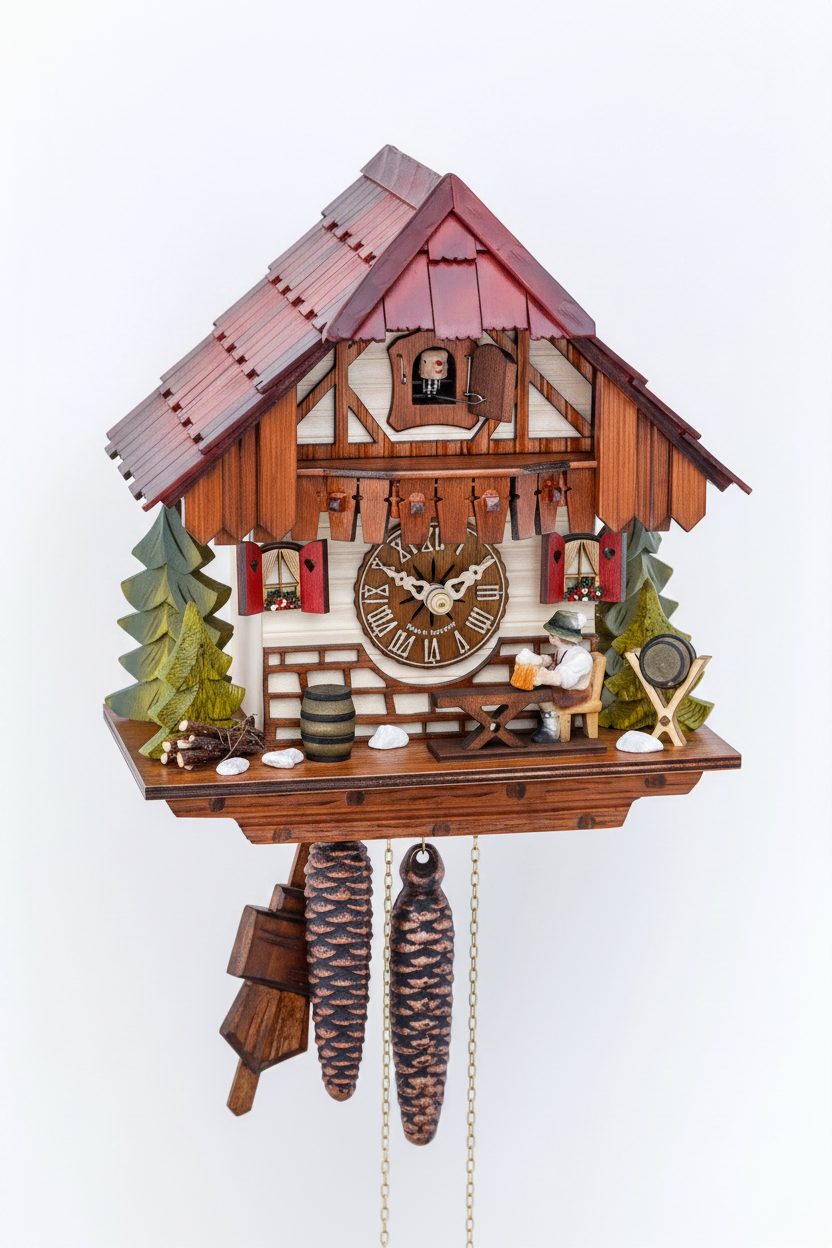 Chalet Clock - Elevated Angle