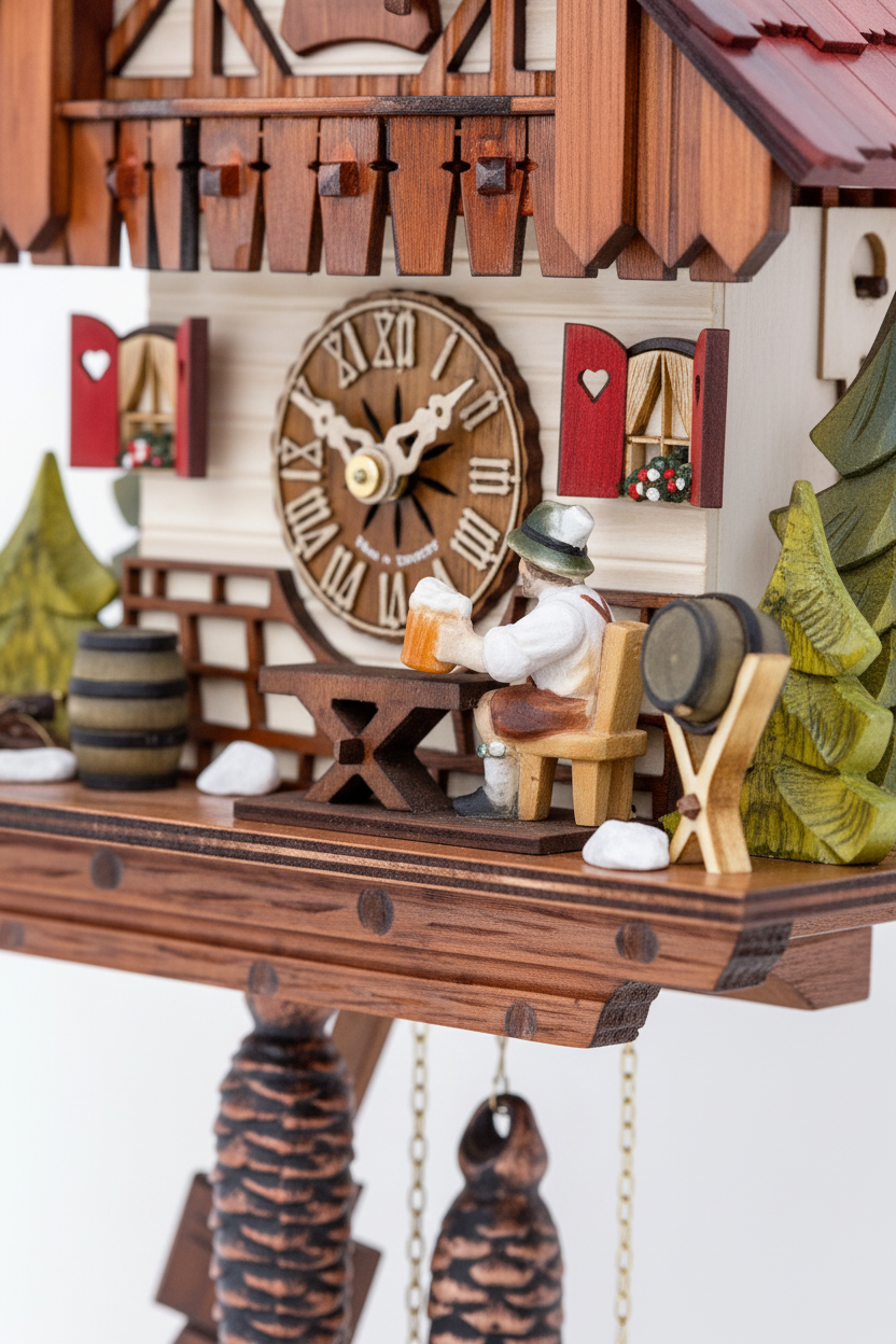 Chalet Clock - Figurine Detail