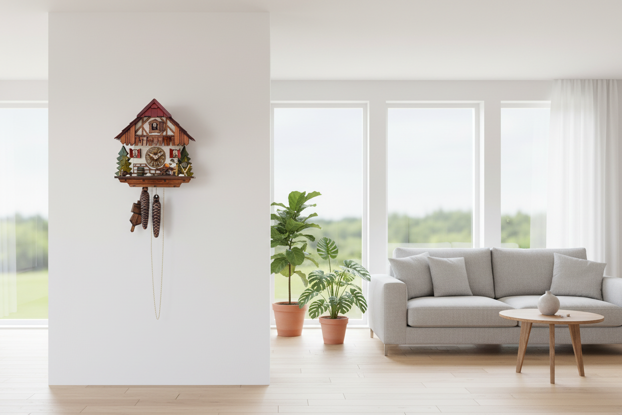 Chalet Clock - Modern Light-Filled Room