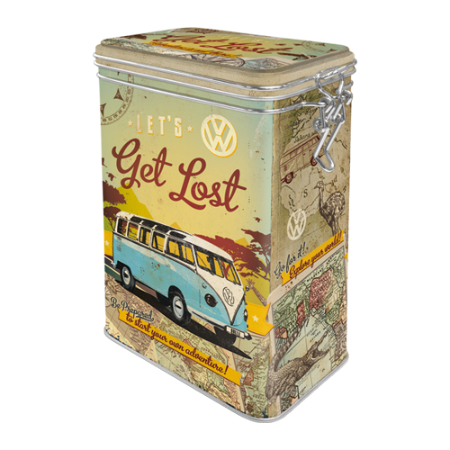 VW 'Let's Get Lost' Metallic Storage Tin