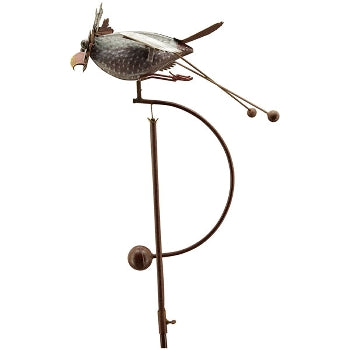 Metal Owl Rocker Sculpture