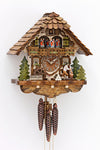 Black Forest Cuckoo Clock - Chalet Style - Woodchopper dual Song - Cuckoos Nest