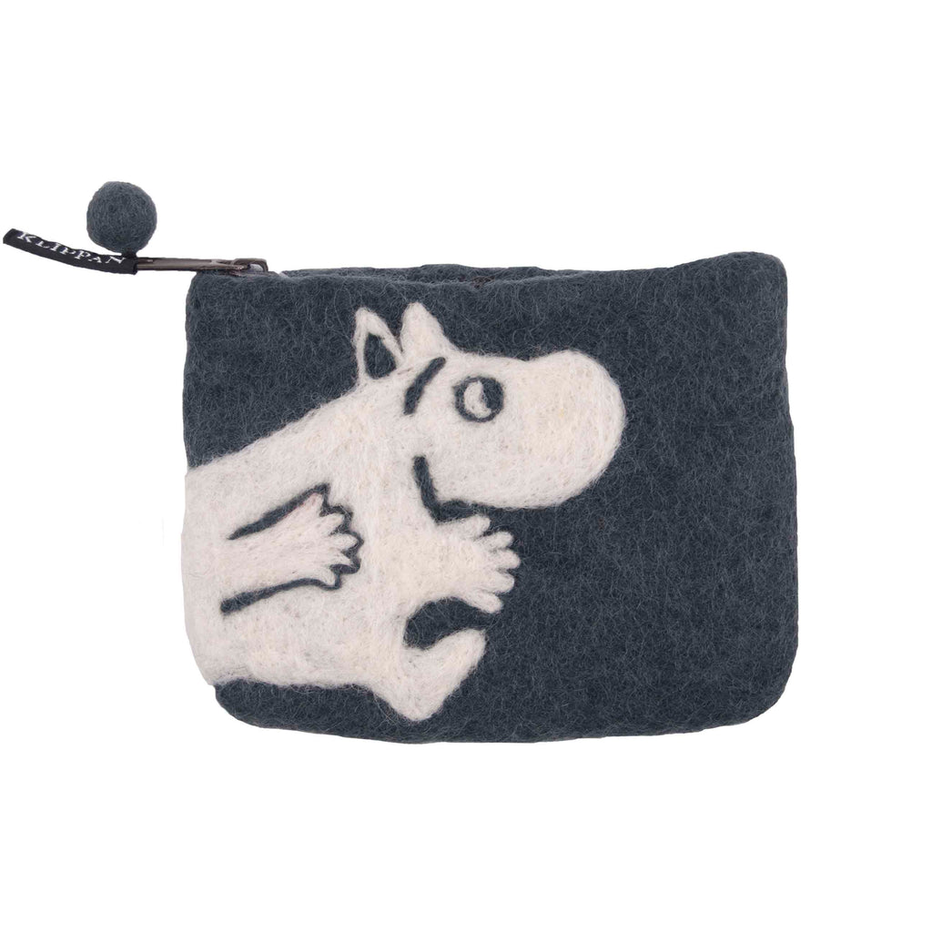 Felted purse Moomin grey - Cuckoos Nest